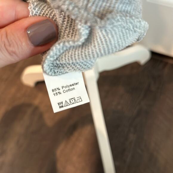 Leopard Print Lips Gray Medium Graphic Hooded Sweatshirt Dress NWOT - Picture 12 of 12